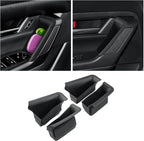 4Pcs for 2025 2026 Mazda CX-50 Center Console Door Handle Pockets | Trash Can Storage Box for 2023 2024 2025 2026 Mazda CX50 Accessories 4-Doors Trash Bin Storage Case TPE Material