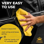 Premium XL Shammy Towel for Car - 2pk (34”x25”) - Super Absorbent Chamois Cloth - Spots & Scratch-Free - Reusable Car Drying Towels