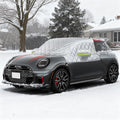 Custom Fit Windshield Snow Cover for Mini Cooper – 6-Layer Frost Guard with Mirror Covers & Secure Steel Hooks – Automotive Windshield Snow Covers