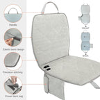 Portable Heated Seat Cushion (No Power Bank) - Premium Heated Camping Chair Pad, Foldable Heated Stadium Seat for Bleachers, USB Powered for Sports & Concerts - Grey