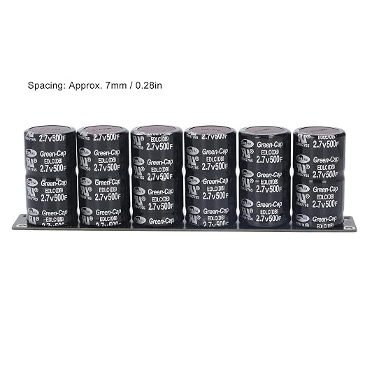 6 in Super Capacitor Set 1 2.7V500F Super Capacitor Capacitor Energy Storage Components 16V 83F for Electronic Devices
