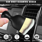 Car Interior Dust Brush, Soft Scratch Free Auto Detailing Brushes, Universal Vehicle Interior Cleaning Tool for Automotive Dashboard, Air Vents, Leather(Beige)