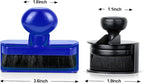 Tire Shine Applicator Brush - Large Automotive Tire Dressing Applicator with Storage Stand for Car Detailing & Wash Kit, 3.6 Inch Length (Blue)