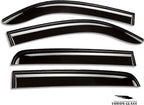 Voron Glass Tape-on Extra Durable Rain Guards for Toyota Tacoma 2016-2023 Double Cab, Window Deflectors, Vent Window Visors, 4 Pieces - 130185