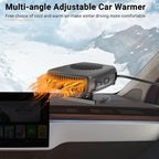 200W Portable Car Heater, 12 Volt Heater for Car, Auto Car Heaters, Car Windshield Defogger Defroster,2 in 1 Fast Heating & Cooling, Auto Ceramic Heater Fan 360 Degree Rotary Defroster Defogger