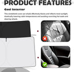 Car Windshield Sun Shade Compatible with Toyota 2025-2026 Camry,Oxford Cloth Windshield Cover Sun Shade with Storage Bag,Foldable Sunshade for Car Windshields Keeps Interior Cool