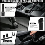 21PCS Car Detailing Kit Interior Cleaner - with Handheld Car Vacuum, Windshield Cleaning Tool, Detailing Brushes, Car Cleaning Supplies Kit for Women Men (Black)