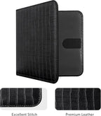 CoBak Car Registration and Insurance Holder - Small and Lightweight Vehicle Glove Box Car Organizer, Auto Truck Comparment Accessories Case for Essential Document, Driver License (Croco Black)