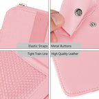 1 Pack Car Sun Visor Organizer, Sunglasses Holder for Car Sun Visor, Auto Interior Accessories Pocket Organizers Can Store for Sunglasses, Documents, Cards, Pen, Drivers License (Pink)