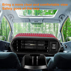 Car Window Defroster 12V Portable Heater For Windshield And Side Fast Heating Electric Demister With Noiseless Motor And Overheat Compact Handheld Design