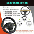Steering Wheel Cover Great Grip with 3D Honeycomb Anti-Slip Design, Universal 14.5-15 Inch (Purple)