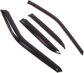 WD2-713 Dark Smoke 4 Pcs Set Window Visor (Outside Mount) Deflector Rain Guard Compatible with 1990-1994 Mazda 323