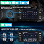Android Car Stereo for Jeep Wrangler JK 2007-2018 Dodge RAM | RAM 1500 2500 3500 2009-2012, Carplay Android Auto Support, Built in Bluetooth WiFi, 2G RAM 32G ROM