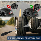 Tire Repair Rubber Nails Kit with 2 Sizes,2026 New Vacuum Screw Type Tire Plug Fast Tool with Screwdriver,Self-Service Screw in Tire Plugs Repair Tools for Car,Motorcycle,Truck,Bikes (60Pcs)