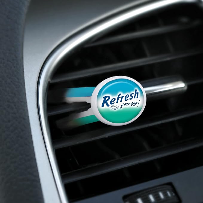 Odor Elimination cool breeze Auto Vent Stick, New Car, 6 Per Pack (Pack of 2)