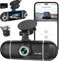 4 Channel 1080P Dash Cam Front Rear Left Right, 170° Wide Angle Car Camera with 5GHz WiFi App Control, Super Night Vision, 24H Parking Monitor, G-Sensor, Loop Recording, 64GB SD Card Included
