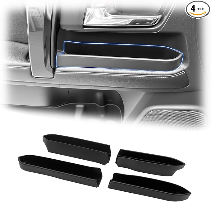 Door Handle Organizer Tray Fits for 2010-2024 Toyota 4Runner (Exclude Limited) Door Pocket Insert Storage Box Compatible with 4Runner Interior Accessories (Door Handle, 4PCS)