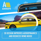 Extra Durable Window Deflectors in-Channel Window Visors Rain Guards Fit for Honda Civic 2022-2026 Sedan, Sun Visors, Wind Vent for Shades, Exterior Car Accessories - 4pcs. AG0834