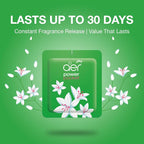 AER Power Pocket Jasmin Floral Delight Solid Gel Air Freshener for the Entire Home with Long Lasting Scent, Pack of 6