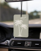 Sage Green Coastal Car Air Freshener 4 Pcs Coconut Scented, Nautical Bikini Cowgirl Car Accessories Mirror Decor for Women, Girly Beachy Hanging Air Freshener for Cars Closet Drawer Books