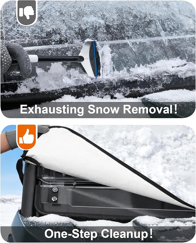 UTV Windshield Cover Compatible with Can-Am Defender 2016-2026 and Polaris Ranger XP 1000 2017-2026 (Not RZR), Waterproof Transport Protector for Ice and Snow