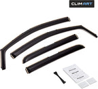in-Channel Durable Rain Guards for Chevy Colorado & GMC Canyon 2015–2022 Crew Cab, Window Deflectors, Vent Window Visors, 4-Piece Set – 615082LP