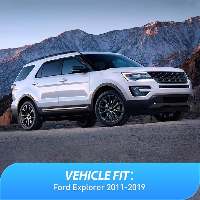 in Channel Window Deflectors for Ford Explorer 2011 2012 2013 2014 2015 2016 2017 2018 2019 Vent Window Visors,Rain Guards-4PCS
