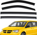 Extra Durable Window Deflectors Tape-On Window Visors Rain Guards Fit for Dodge Grand Caravan 2008-2020, Sun Visors, Wind Vent for Shades, Exterior Car Accessories - 4 pcs. AG0895