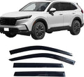 4PCS Tape-On Window Deflectors Rain Guards for 2023-2025 Honda CRV(CR-V) | Exterior Window Visors for CR-V 23-25,Tool-Free Installation,Noise Reduction,Shatterproof Sun Smoke Guard Vent Visors
