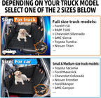 MAXFUT Dog Back Seat Extender for Truck,Truck Dog Seat Cover Back Seat,Dog Hammock for Truck,Hard Bottom Seat Extender,Pet Seat Covers for F150/RAM1500/Silverado