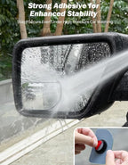 XLarge Blind Spot Mirror 2 Pack 3.7‘’×2.5‘’ HD Frameless Convex Glass for Wide Angle View and Safer Lane Changing Compatible with SUVs Trucks RVs Easy Stick On & Long Lasting Durability
