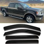 Rain Guards Window Visors Side Vent Guard Shade Sun Wind Deflectors for Ford F150 SuperCrew/Crew Cab 2004-2008,Also Fit Lincoln Mark LT 2006-2008,Sun Visor for Car,4-Pieces Set 94443