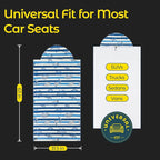 Car Seat Towel Cover - Sweat Absorbing Microfiber Towel for Car Seat After Gym, Workout & Beach - Washable Seat Protector, Universal Fit for Cars, Trucks, SUVs - Sea Turtle