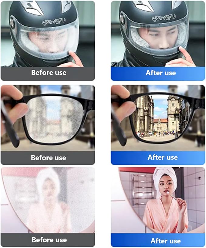 Windshield Cleaner - Coating Agent for Clarity - Windshield Defogger,for Automotive Truck SUV Mirror Eyeglasses Helmet Visor Home Bathroom