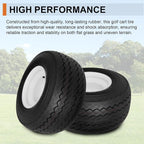 4 Pack 18x8.50-8 Golf Cart Tires with Wheel Assembly, 4-Lug 4" Center Hub, Compatible with Club Car, Cushman, E-Z-GO Golf Carts