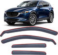 in-Channel Rain Guards Compatible with Mazda CX-5 2017-2025, Light Smoky Blue Vent Visors, Durable Window Deflectors for Fresh Air Circulation, 4PCS