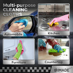 Microfiber Cleaning Cloth, 400PK Commercial Grade Work Rags Microfiber Towels for Cars Cleaning Rags Bulk Detailing Cloth for Automotive Bar Mechanic Restaurant Garage, 11.5"x11.5", Multicolor