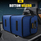 Car Trunk Organizer - 75L Collapsible Trunk Organizer with Reinforced Handles for Groceries, Trunk Storage Organizers for SUV Auto Truck Van with Non Slip Bottom (Blue)