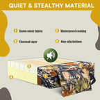 Heated Hunting Seat Cushion Pad Thermal Hunting Seat with 10000 mAh Power Bank Adjustable Temperature Hunting Hot Seat Cushion for Tree Stand,Bleacher,Sport Without Backrest