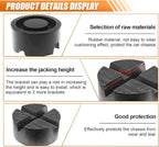Rubber Cross Slotted Jack Adapter, Disk Frame Rail Protector, Anti Slip Pinch Weld Side Support Block, Car Lift Jack Puck Pad, Universal Vehicle Repair Tool (2PCS)