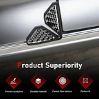 2PCS Car Door Corner Protector Edge Guards, 1.77"x1.77" Carbon Fiber Anti-Collision Car Door Edge Protector, Self-Adhesive Anti-scratch Protective Cover, Universal Auto Corner Protect(Black)