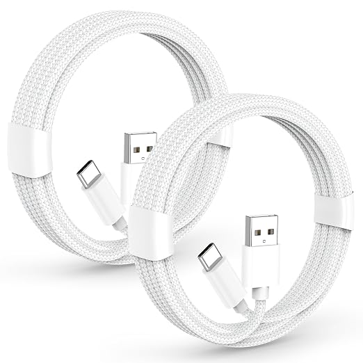 5FT iPhone 17 16 15 Fast Car Charger Cord, [MFi Certified] 30W Braided USB to USB C Carplay Cable, 2 Pack 5 Foot USB Type C Charge Cord for iPhone 17 16 15 Pro Max, iPad Pro, Galaxy, Moto G,LG, Pixel