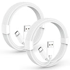 5FT iPhone 17 16 15 Fast Car Charger Cord, [MFi Certified] 30W Braided USB to USB C Carplay Cable, 2 Pack 5 Foot USB Type C Charge Cord for iPhone 17 16 15 Pro Max, iPad Pro, Galaxy, Moto G,LG, Pixel