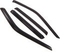 WD2-269 Dark Smoke 4 Pcs Set Window Visor (Outside Mount) Deflector Rain Guard Compatible with 1993-1998 Jeep Grand Cherokee