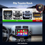 Car Stereo Radio Upgrade for Toyota RAV4 2006 2007 2008 2009 2010 2011 2012 with 9 Inch IPS HD Touch Screen/Android12/5G WiFi/Wireless CarPlay Android Auto/GPS FM/SWC Bluetooth 1080P Backup Camera