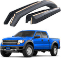 Goodyear Shatterproof in-Channel Window Deflectors for Ford F-150 SVT Raptor 2011-2014 SuperCrew, Rain Guards, Window Visors for Cars, Vent Deflector, Car Accessories, 4 pcs - GY007731