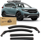 Durable in Channel Rain Guards for Honda CRV 2017 2018 2019 2020 2021 2022 Window Deflectors, Vent Window Visors-4pcs