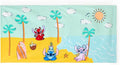 Store Official Stitch Beach Towel with Leroy, Angel & Scrump Screen Art on Topside - Measures 29" x 58" - Soft & Absorbent for Pool or Beach - Bath Towels for Kids Who Love Lilo & Stitch