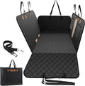 A-Pce Dog Car Seat Cover for Back Seat, Hard Bottom Back Seat Extender for Dogs, Back Seat Pet Cover for Dogs - Supports 400lbs, Waterproof Heavy Duty Scratch Dog Hammock for Car SUV and Small Truck
