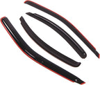 in-Channel Window Vent Visors Rain Guards Compatible with Mercury Mystique 1995-2000 | Side Window Wind Deflectors Rain Shields | Smoke Tinted, 4 Pcs Set, DGWV-140i-2